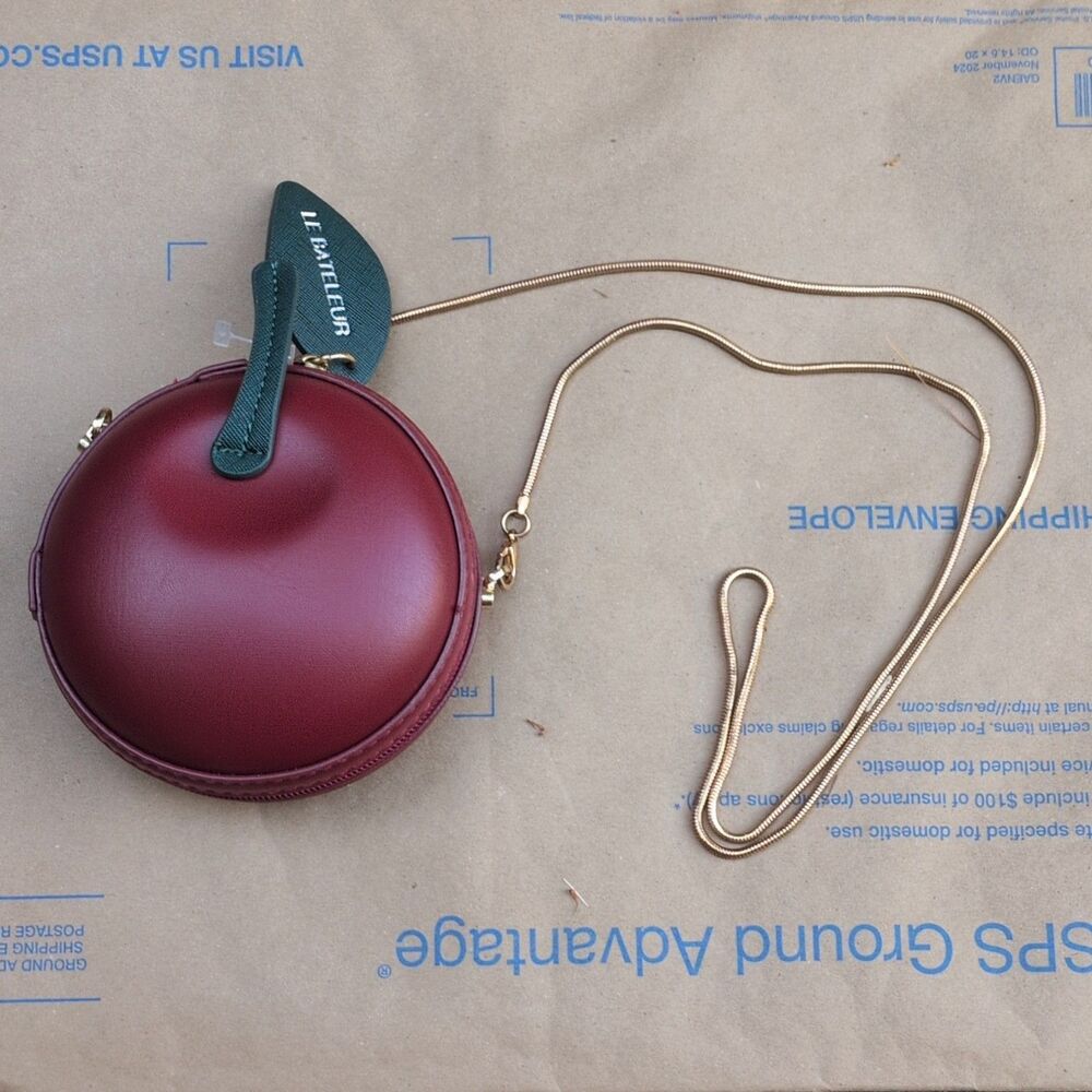 Le Bateleur Women Small Apple Purse Red Excellent Cute Cherry Micro Trend Bag